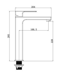 Смеситель для раковины Stella Polar Авиньон S3021-3 однорычажный SP-00001972 матовый черный